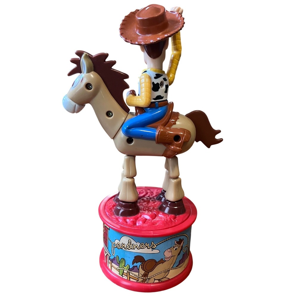 Mcdonald's Disney Pixar Toy Story 2 Woody's Roundup Woody and Bullseye Figure - Picture 3 of 11